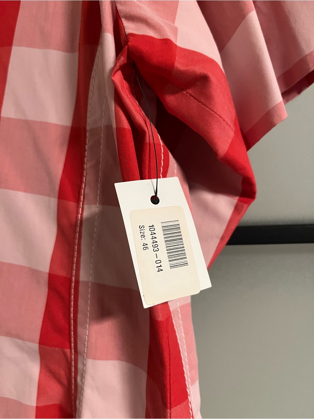 ❤️ MARNI Red & White Check Midi Dress w/ Ultramarine Belt – Size 46 (NWT) 🇮🇹 - Picture 5 of 5
